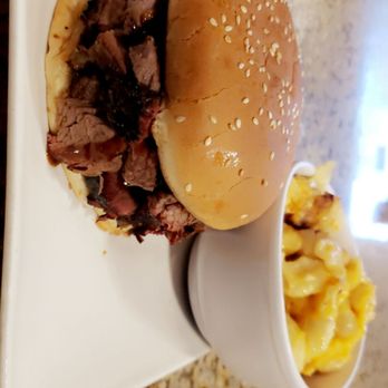 Hambone's BBQ Smokehouse - Brisket on a bun comes with 1 side - Barbeque Near Me - Bellflower, California