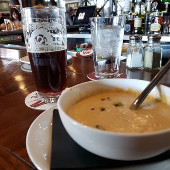 Two Hound Red Brewing - Brown ale and beer cheese soup. Maybe a new New Year's Day tradition? - Brewpubs Near Me - Glen Ellyn, Illinois