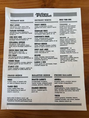 Menu photo 1 Michigan & Trumbull Detroit, MI Menu photo 1 Michigan & Trumbull Detroit, MI