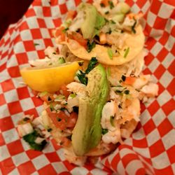 SoCal Fish Taco Company - Shrimp ceviche tostadas