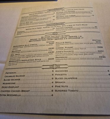 Menu photo 5 A'Roma Ristorante La Palma, CA