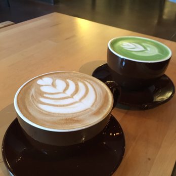Ki Coffee - Lavender latte (which was not on the menu but they made it upon request :)) and matcha latte - Coffee & Tea Near Me - Beaverton, Oregon Ki Coffee - Lavender latte (which was not on the menu but they made it upon request :)) and matcha latte - Coffee & Tea Near Me - Beaverton, Oregon