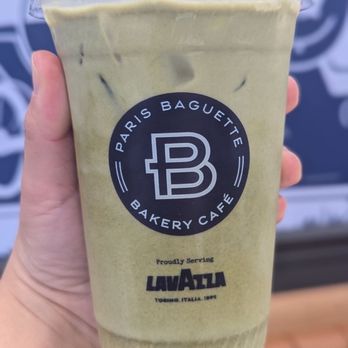 Paris Baguette - Iced Matcha Latte (no sugar) - Bakeries Near Me - Irvine, California Paris Baguette - Iced Matcha Latte (no sugar) - Bakeries Near Me - Irvine, California