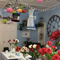 Hatter’s Tea Shop - Whimsical Tea Room set up!