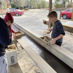 The rock mining sifting area is a blast for younger kids.