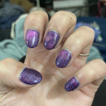 Lily's Nails And Spa - The "cat eye" that's actually just glitter - Nail Salons Near Me - Alhambra, California Lily's Nails And Spa - The "cat eye" that's actually just glitter - Nail Salons Near Me - Alhambra, California
