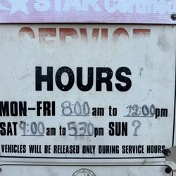 Low Price Test Only - Hours of operation