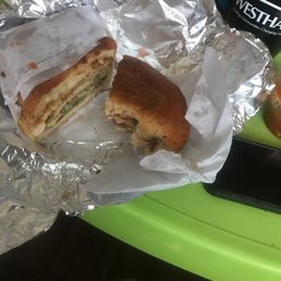 Excuse my job mug Lolz aside from that this torta is amazing! I got the chicken one. Excuse my job mug Lolz aside from that this torta is amazing! I got the chicken one.