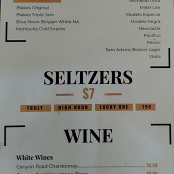 Distill - A Local Bar - Cocktail menu side #2. - Bars Near Me - Henderson, Nevada