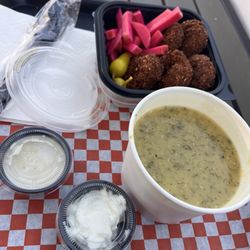 Alibaba Fresh Grill - Falafel with lentil soup