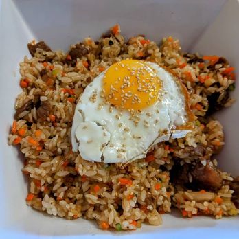 Hansang Tofu - 51. Bok Eum Bop: Stir-fried rice with fried egg, and scallion. - 3.5/5 - Korean Near Me - Milpitas, California Hansang Tofu - 51. Bok Eum Bop: Stir-fried rice with fried egg, and scallion. - 3.5/5 - Korean Near Me - Milpitas, California