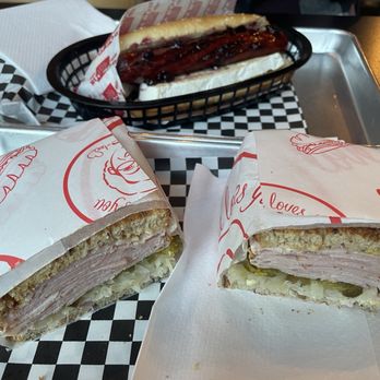 Grandma Loves You - Bavarian Rye Bread Club sandwich and French hot dog - Sandwiches Near Me - Toronto, Ontario