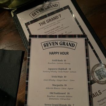 Seven Grand - Happy hour cocktail menu - Lounges Near Me - Los Angeles, California Seven Grand - Happy hour cocktail menu - Lounges Near Me - Los Angeles, California