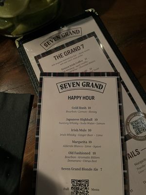 Menu photo 1 Seven Grand Los Angeles, CA Menu photo 1 Seven Grand Los Angeles, CA