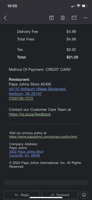 Papa Johns Pizza by null