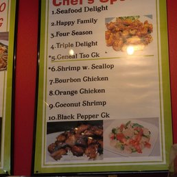 Chefs specials! Chefs specials!