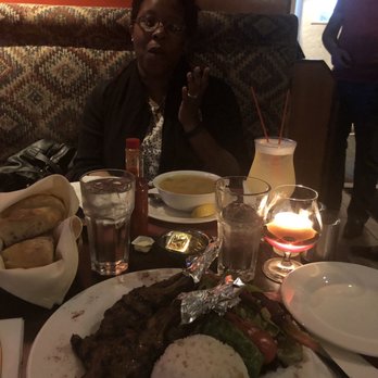 Deniz - Grilled Lamb Chops Medium Rare, Grilled veggies and rice and my fiancée is having Turkish chicken soup. - Turkish Near Me - Brooklyn, New York