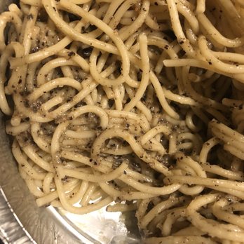 Coltivare - Spaghetti with black pepper. Took this photo as soon as we got home - Italian Near Me - Houston, Texas