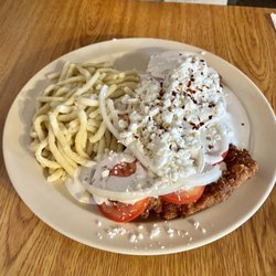 German Diner - Doner Schnitzel Entree