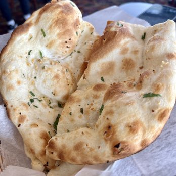 India Gate Restaurant - Garlic Naan made fresh - Indian Near Me - Tustin, California