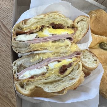 B & B Donuts - Bacon, ham, sausage, cheese sandwich - Donuts Near Me - Anaheim, California B & B Donuts - Bacon, ham, sausage, cheese sandwich - Donuts Near Me - Anaheim, California