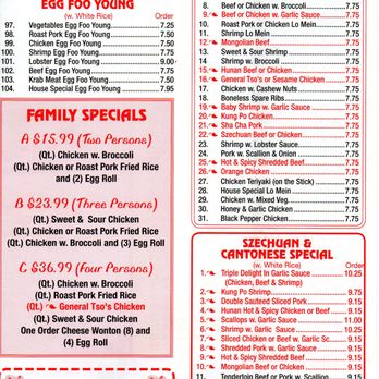 Chopstick - a menu for a pizza restaurant - Chinese Near Me - Pace, Florida