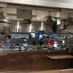 L55 Tacos & More - View of the kitchen preparation area