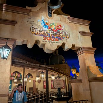 Mexico Pavilion - Entrance to the Gran Fiesta Tour Starring The Three Caballeros at Mexico Pavilion at World Showcase at EPCOT at Walt Disney World Resort. - Amusement Parks Near Me - Orlando, Florida