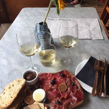 Wine and Wallop - Why not have a cheese and meat platter. . . You can choose your own cheese and meats. .  I love the salted cured beef - Wine Bars Near Me - Manchester, XGM