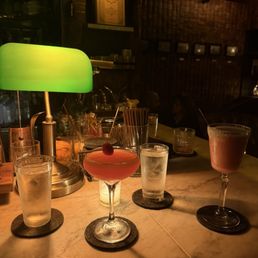 Cocktails at the bar
