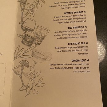 Hot Tin - Menu - Cocktail Bars Near Me - New Orleans, Louisiana