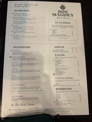 Menu photo 1 Don Maguey Mexican Restaurant Miami, FL Menu photo 1 Don Maguey Mexican Restaurant Miami, FL