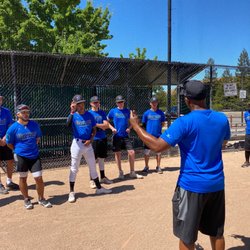 EJ instructing the Warriors team.
