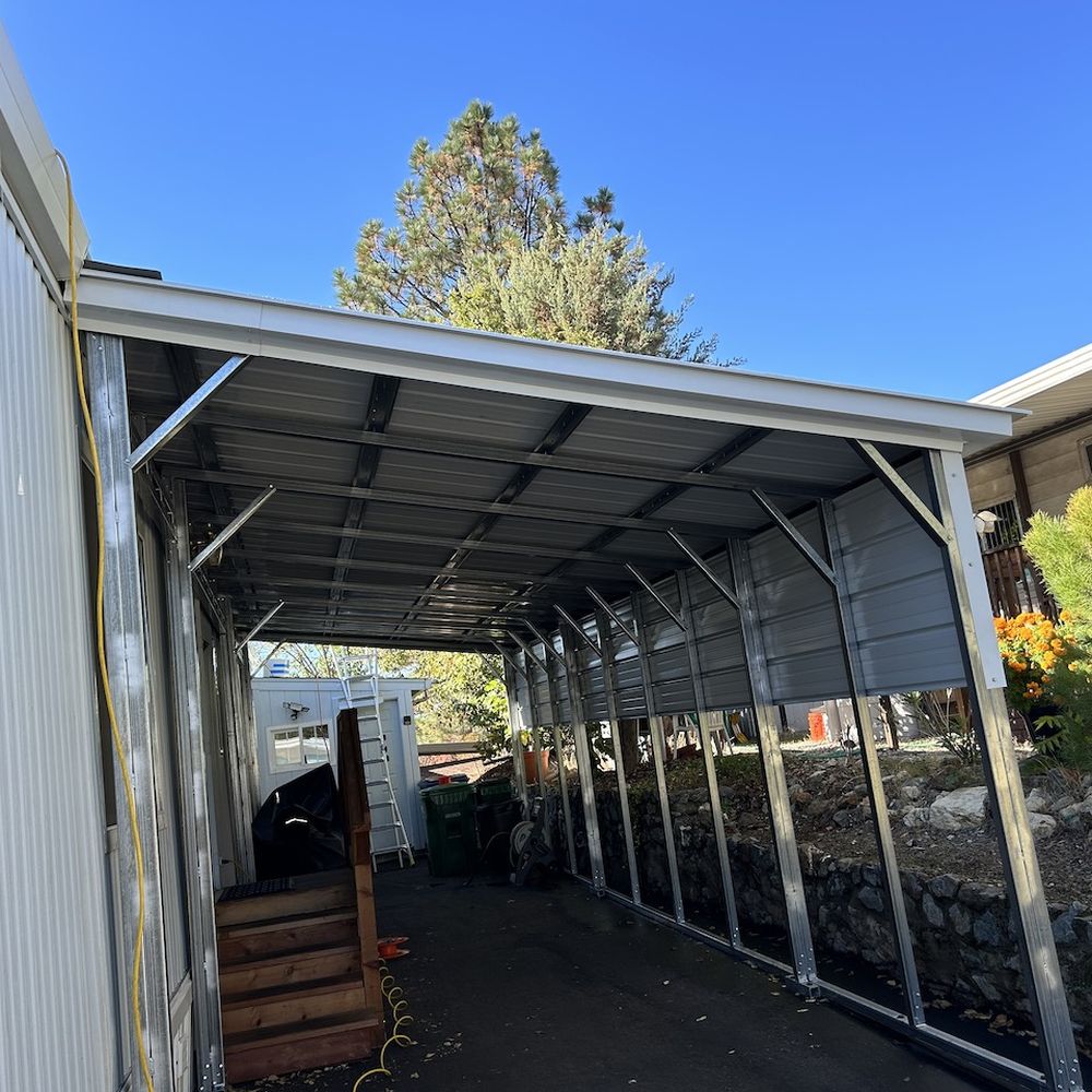 Cobex Construction Group - New Carport on new driveway - Roofing Near Me - Roseville, California