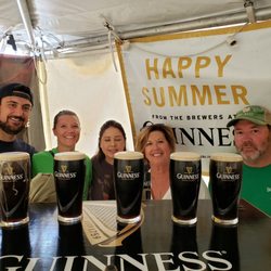Proud VIP participants show off their "Perfect Pint"
