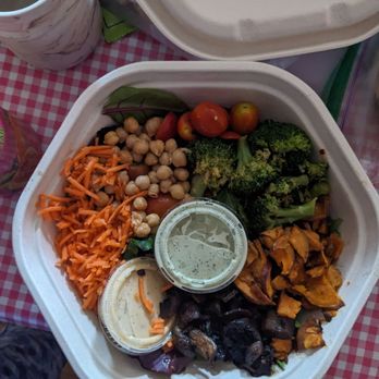 sweetgreen - Healthy Salads, Wraps, and Bowls - Create your own salad w/ carrots, chickpeas, tomatoes, broccoli, sweet potatoes, & mushrooms w/ spicy cashew & green goddess dressing - Salad Near Me - Watertown, Massachusetts sweetgreen - Healthy Salads, Wraps, and Bowls - Create your own salad w/ carrots, chickpeas, tomatoes, broccoli, sweet potatoes, & mushrooms w/ spicy cashew & green goddess dressing - Salad Near Me - Watertown, Massachusetts