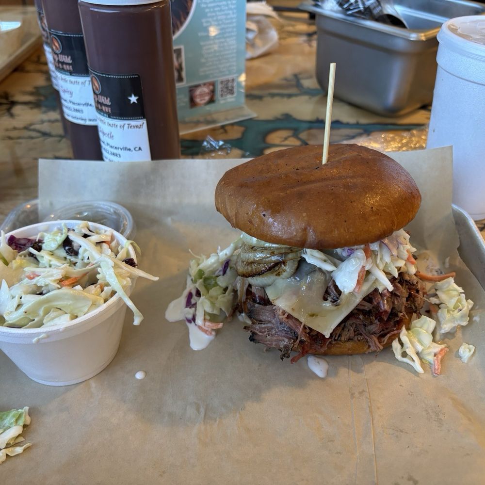 Hog Wild Bar-B-Que - The 'Pit Assassain' with Slaw! - Barbeque Near Me - Placerville, California Hog Wild Bar-B-Que - The 'Pit Assassain' with Slaw! - Barbeque Near Me - Placerville, California