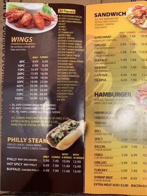 Menu photo 4 Touchdown Wings Austell, GA