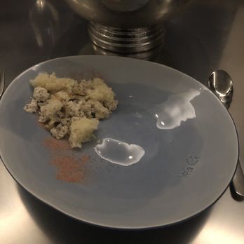 Alinea - Savory chiffon cake jamboree - New American Near Me - Chicago, Illinois