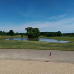 View ofthe 9th green from the club house