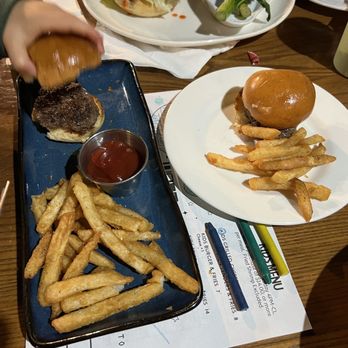 The Periodic Table - Kids burger- huge portion sizes and the French fries were delicious - Bars Near Me - Columbia, Maryland
