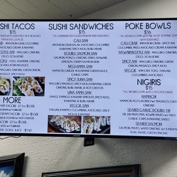 T8ste Buds - Menu - Sushi Bars Near Me - Waianae, Hawaii