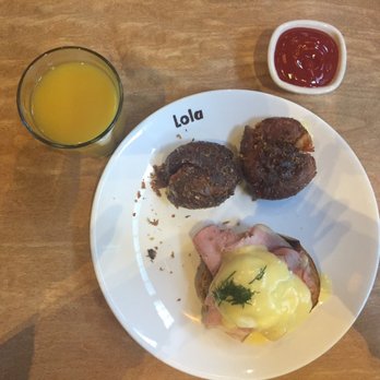 Lola - Eggs Benedict 1/2 order - Greek Near Me - Seattle, Washington