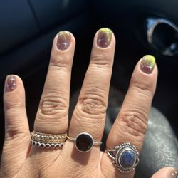 C & R Diamond Jewelers - The gold band was previously an earring and now is a beautiful band.