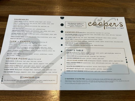 Menu photo 2 Cooper's Kitchen + Tap Las Vegas, NV Menu photo 2 Cooper's Kitchen + Tap Las Vegas, NV