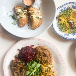 Chicken Empanadas + Moroccan eggplant