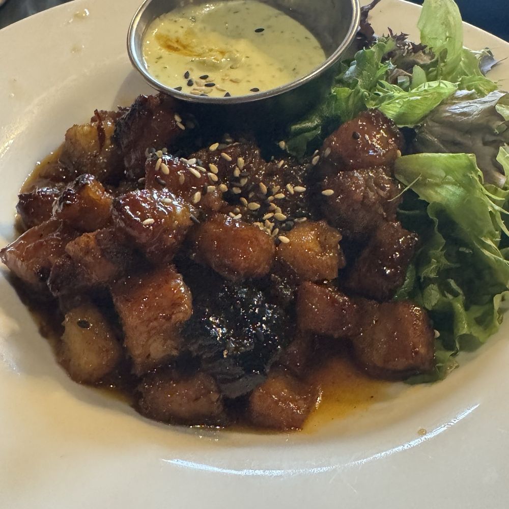 The Stubborn Mule - Pork belly - New American Near Me - Orlando, Florida The Stubborn Mule - Pork belly - New American Near Me - Orlando, Florida