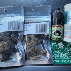 Cloud-D - Peach G 3.5g HHC Flower x2, Tasty Puff OG Kush Wrap Glue, Lemon Drop Kind Terpenes, & Cloud-D Magnet
