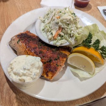 Spire's Restaurants - Salmon with coleslaw. - Breakfast & Brunch Near Me - Long Beach, California Spire's Restaurants - Salmon with coleslaw. - Breakfast & Brunch Near Me - Long Beach, California