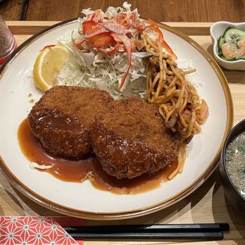 Curry Hyuga - Teishoku Rice Plate (Double Menchi) - Japanese Curry Near Me - San Francisco, California
